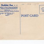 Linen postcard.  Dibble's Inn, Patio and Tap Room, Vernon, New York.  Roy T Dibble. Restaurant. - Image 2