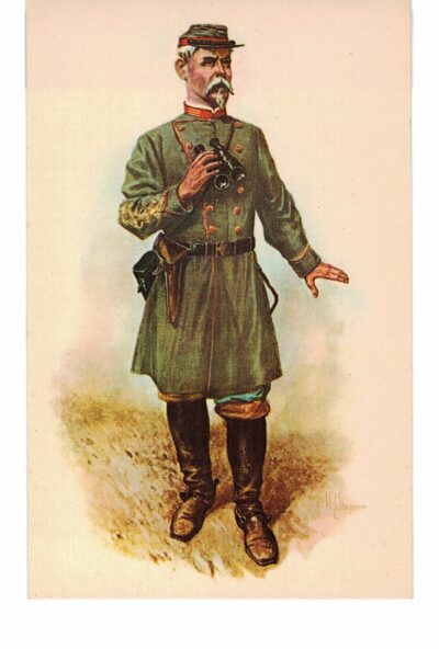 Chrome Postcard.  The Artilleryman, Watercolor by William L Sheppard.  Confederate Museum, Richmond, Virginia.