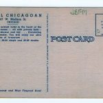 Linen postcard.  Hotel Chicagoan, 67 W Madison Ave, Chicago, Illinois. Lounge, Bedroom. - Image 2