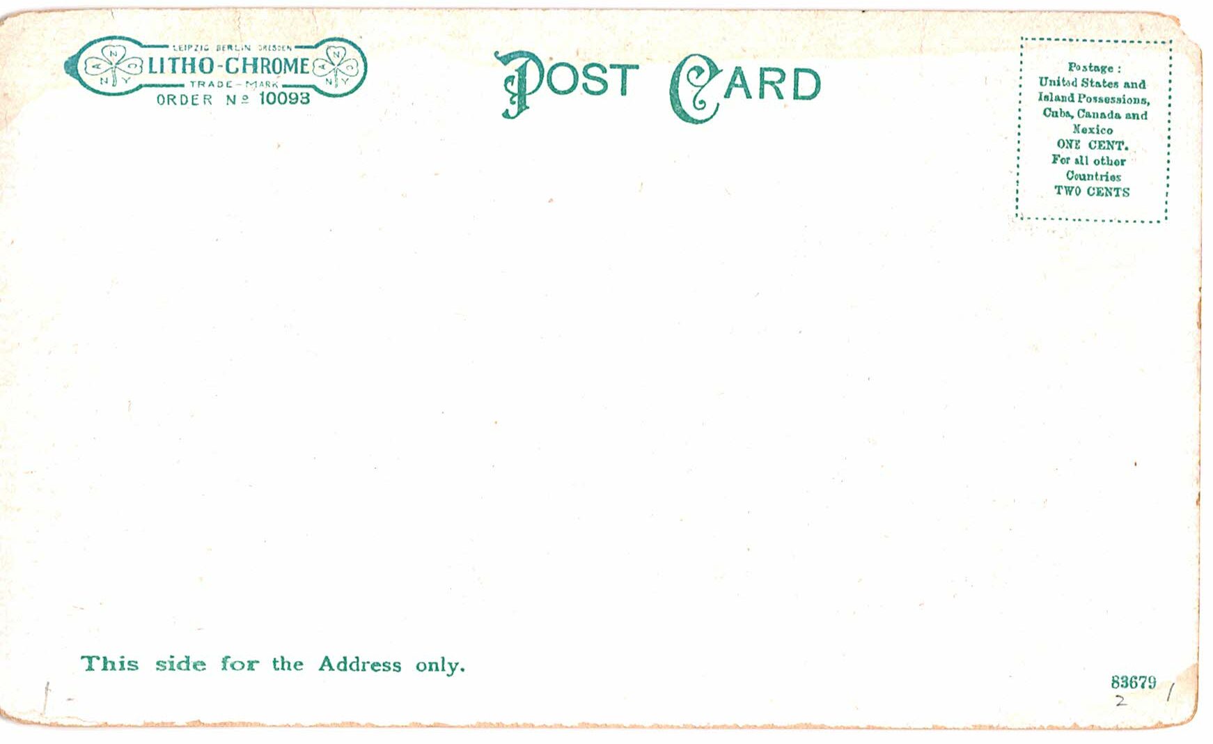 Old postcard. New Haven High School, New Haven, Connecticut. Undivided back. - Image 2