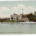 Old postcard.  Thousand Islands, New York.  James Oliphant's Residence - Neh-Mahdin.