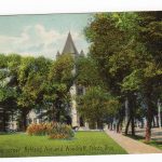 Old postcard.  Scene corner Ashland Ave and Woodruff, Toledo, Ohio.  1910.