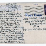 Linen postcard.  Sylvania Country Club Toledo Ohio.  1957. - Image 2