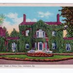 White border postcard.  Ashland, Home of Henry Clay, Lexington, Kentucky.