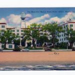 Linen postcard. The Beautiful Buena Vista Hotel, Biloxi, Mississippi.  1955.