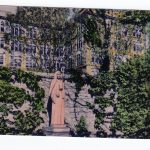 Old postcard.  Entrance to Mount St Scholastica College, Atchison, Kansas.