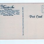 Chrome postcard.  The Tidewater Inn, Easton, Maryland.  Cars. - Image 2