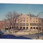 Chrome postcard.  The Tidewater Inn, Easton, Maryland.  Cars.