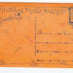 Old postcard.  May you on Christ's Birthday be very happy.  Manger.  Nativity. - Image 2