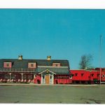 Chrome postcard.  Citro's "1900" The Gaslight Restaurant, Hamburg Turnpike, Wayne, New Jersey.  Railroad Theme.
