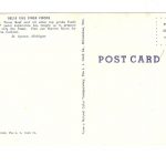 Chrome postcard.  Belle Isle Finer Foods.  Restaurant.  St Ignace, Michigan.  1960. - Image 2