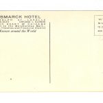 Old postcard.  Bismarck Hotel, Randolph at Lasalle, Chicago, Illinois. - Image 2