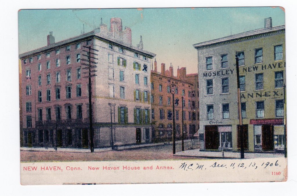 Old postcard. New Haven House and Annex, New Haven, Connecticut