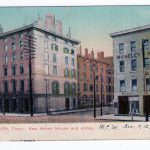 Old postcard.  New Haven House and Annex, New Haven, Connecticut.  Moseley.  1906.  Undivided back.
