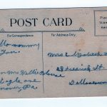 Old postcard.  To My Sweetheart, Be my valentine. heart, arrow, flowers.  Glitter. - Image 2