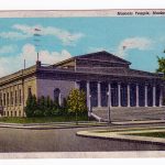 White border postcard.  Masonic Temple, Muskogee, Oklahoma.  1947.
