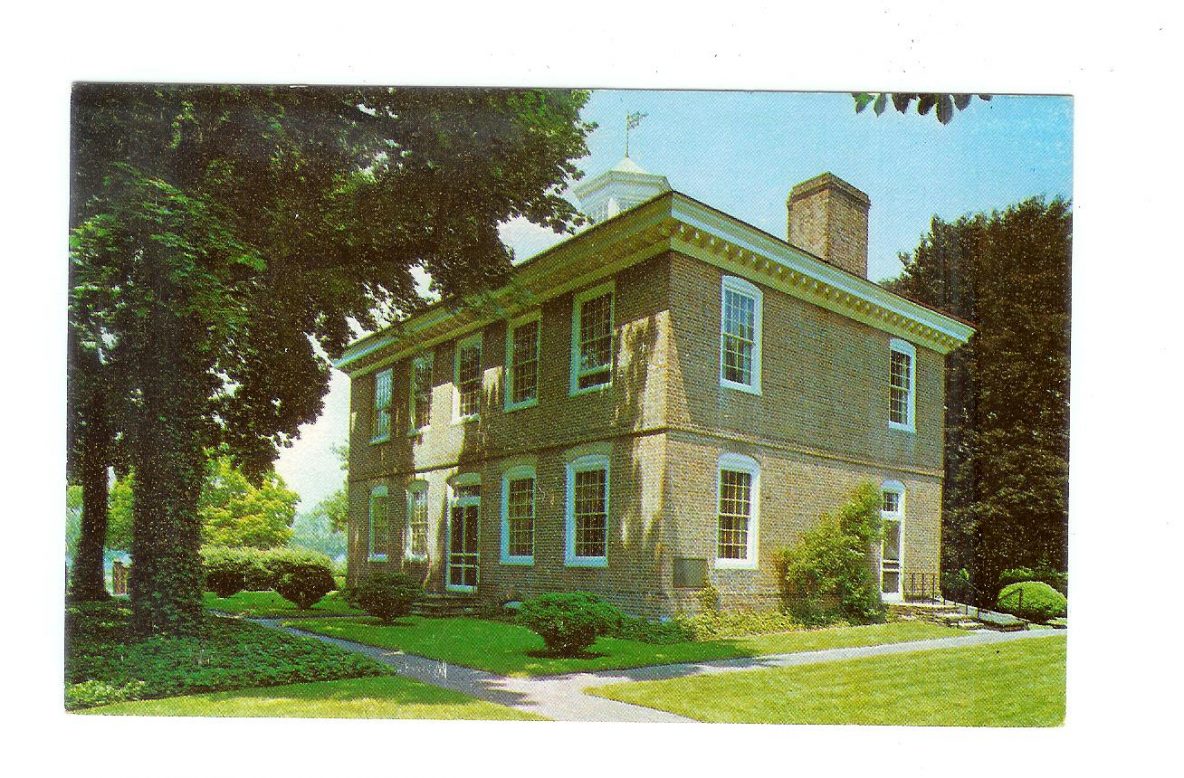 Postcard. The William Trent House, Trenton, New Jersey. Queen Anne