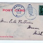 Old postcard.  Court House, Flint, Michigan.  1906, back undivided. - Image 2