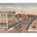Linen postcard.  Front Street, looking east, Berwick, Pennsylvania.