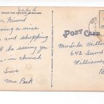 Linen postcard.  Front Street, looking east, Berwick, Pennsylvania. - Image 2