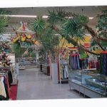 Chrome postcard.  Hess's Department Store, Allentown, Pennsylvania.  Scene from annual International Flower Show.  Interior men's shirts and ties.