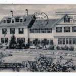 Old postcard.  The Queen Anne Inn, Chatham, Cape Cod, Massachusetts.  1952.