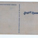 Linen postcard.  Sugar Office Building, United States Sugar Corporation, Clewiston, Florida. - Image 2