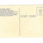 Linen postcard.  North Carolina Map. - Image 2