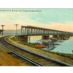 Old postcard.  Pennsylvania Railroad Bridge over Susquehanna River.
