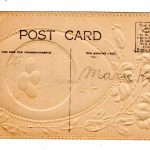 Old postcard.  A Joyous Easter.  Embossed, egg, flowers. - Image 2