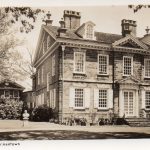 Real Photo postcard.  Chew House, Philadelphia, Germantown, Pennsylvania.  Cliveden.