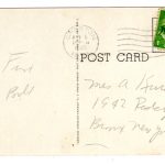 Real photo postcard.  Courthouse, Creston, Iowa.  1945. - Image 2