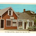 Postcard.  Post Office and Store, Hyannis Port, Cape Cod, Massachusetts.  President Kennedy frequent customer.