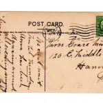 Old postcard.  Weather Forecast.  Fair and Warm. Spanking child. 1911. - Image 2