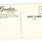 Chrome postcard.  The Greenbrier Accommodations, guest room.  White Sulphur Springs, West Virginia.  1964. - Image 2