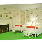 Chrome postcard.  The Greenbrier Accommodations, guest room.  White Sulphur Springs, West Virginia.  1964.