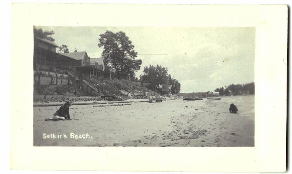 Real photo postcard. Selkirk Beach, New York. Jackie's Vintage Postcards