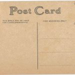 Old postcard. Your image is engraved upon my heart.  My Valentine.  Pretty woman in heart. - Image 2