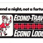 Chrome postcard.  Econo Lodge, Richmond Hill, Georgia. Econo-Travel Motor Hotels.