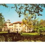 Chrome postcard.  Home for Aged Members Neighbors of Woodcraft, Hood River, Oregon.