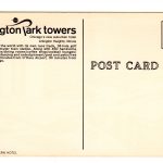 Postcard.  Arlington Park Towers, Arlington Heights, Illinois.  Hotel. - Image 2