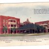 Old postcard.  Dr J W Torbett's Sanatorium, Marlin's Famous Hot Wells Pavilion, Bethesda Bath House and Infirmary, Majestic Hotel, Marlin, Texas. 1910.