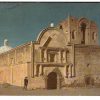 Chrome Postcard.  Mission San Jose de Tumacacori, 49 miles south of Tucson, Arizona.  Union Oil Company.  1940.