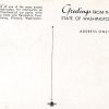 White border postcard.  Ski Lodge - Mt Spokane State Park, Washington.  Snow. - Image 2