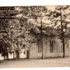 Old postcard.  The Historic Old Church, Presbyterian Congregation of Newtown, Pennsylvania.  Founded 1734, Built 1769.