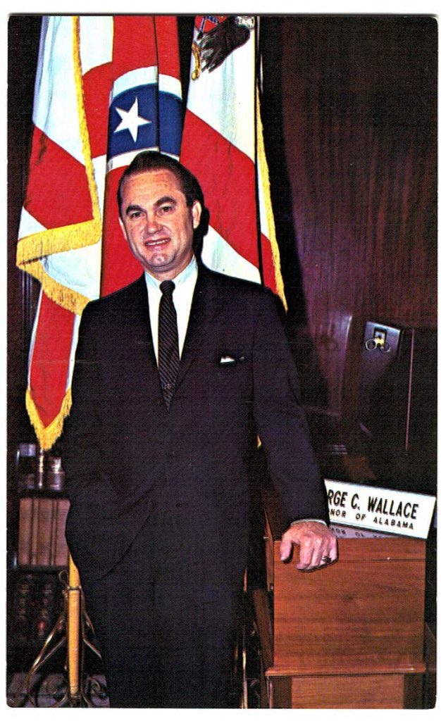 Chrome postcard. C Wallace, Governor of Alabama. Jackie's