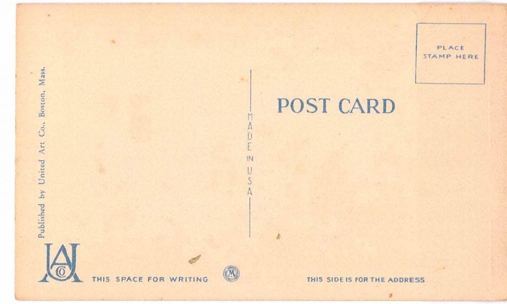 Linen postcard. Boston, Massachusetts. You can easily find you way in ...