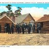 White border postcard.  General Hooker and Staff in Winter Quarters, Lookout Valley, Winter 1863-64.  Lookout Mountain, Tennessee.