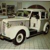 Chrome postcard.  The Liberace Museum, Las Vegas, Nevada.  English Taxi Cab customized by Liberace.  Signed by Liberace.