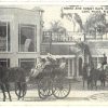 Postcard.  Horse and buggy days, Chalet Suzanne, Lake Wales, Florida.